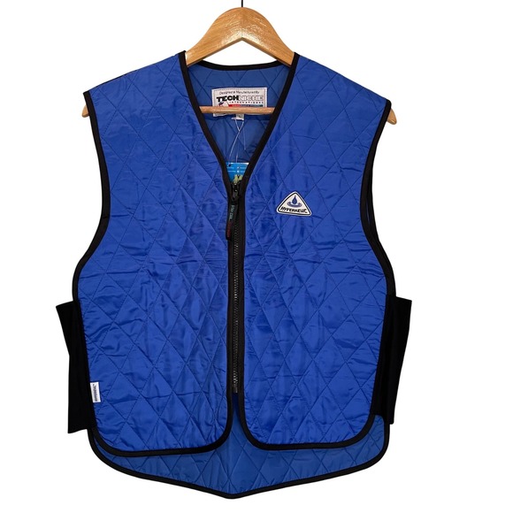 Hyperkewl Other - Hyperkewl Evaporative Cooling Sport Vest Blue Black NEW Large TechNiche Zip Up